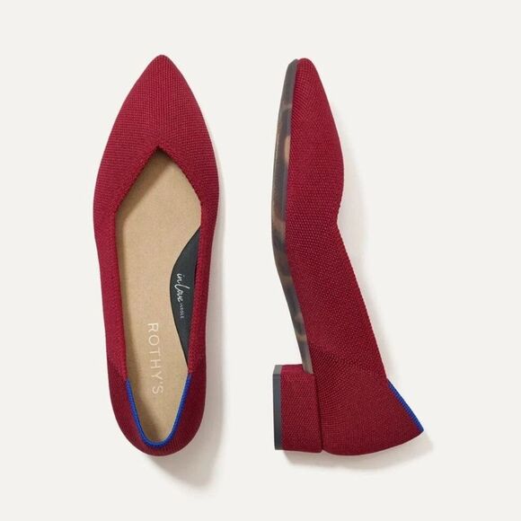 New Rothy's High Point Shoes Heels in Red Size 10 - Picture 2 of 5